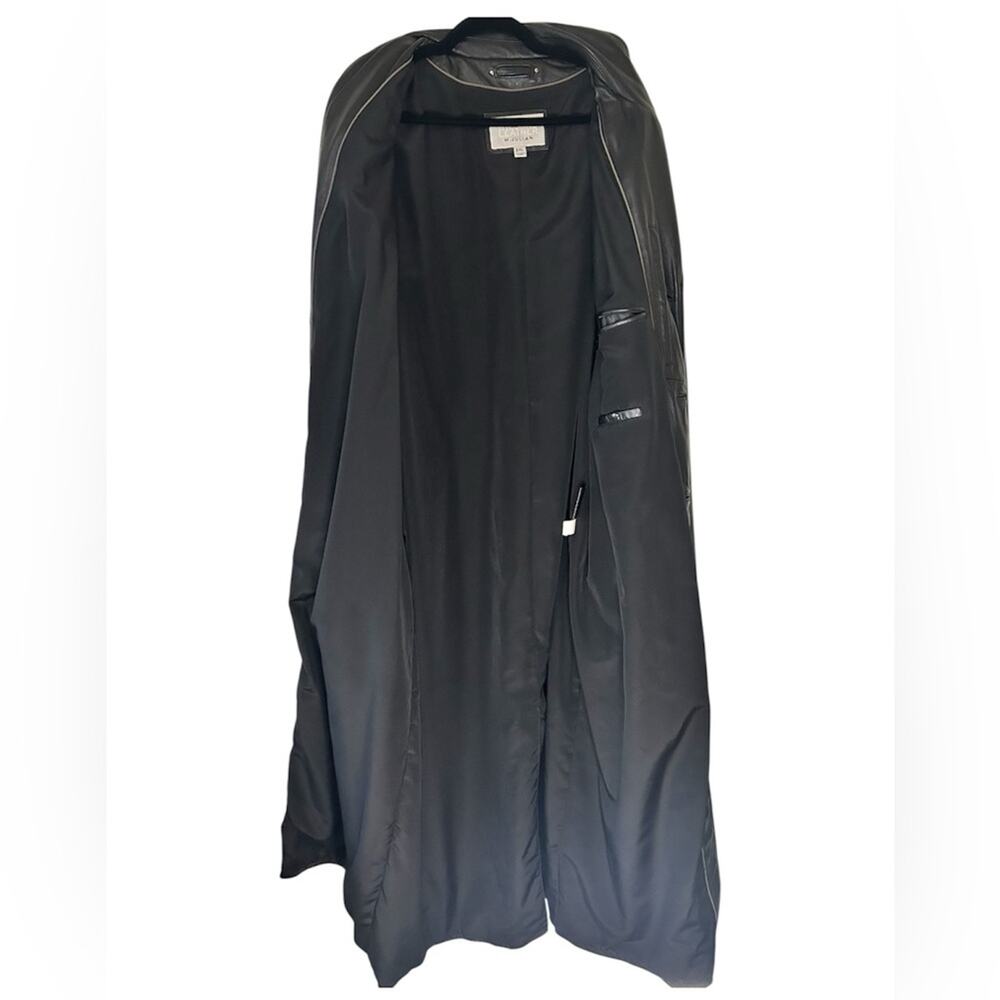 Wilsons Leather men’s Black Leather Trench Coat. 2XL - Picture 3 of 5